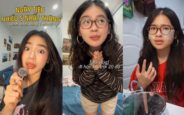 "Nàng thơ" sống một mình trong phòng trọ 3,8 triệu ở Hà Nội, nổi tiếng với loạt vlogs "dậy từ 1h sáng để học bài"- Ảnh 2.