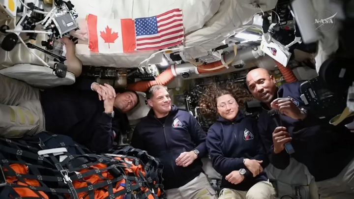 Các phi hành gia sứ mệnh Artemis 2 gửi thông điệp mừng lễ Phục Sinh ngày 4/4. (Ảnh: NASA)